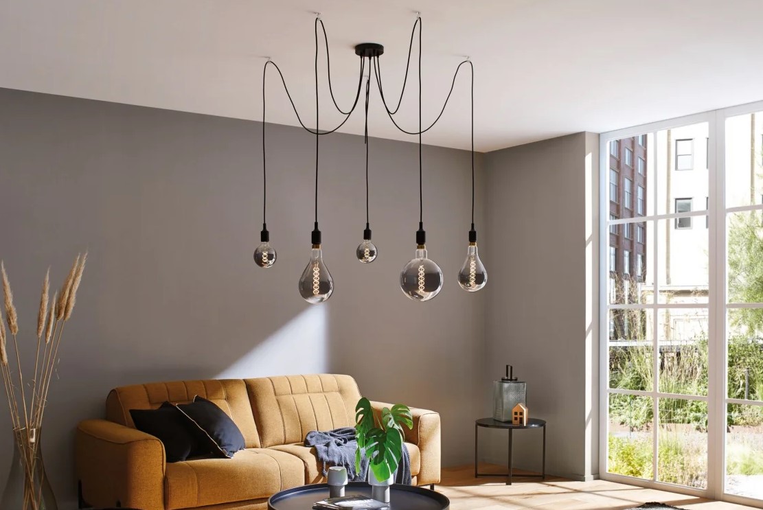 Dekorační led vlákno Jumbo žárovka e27 6W 2400K kouřová stmívatelná